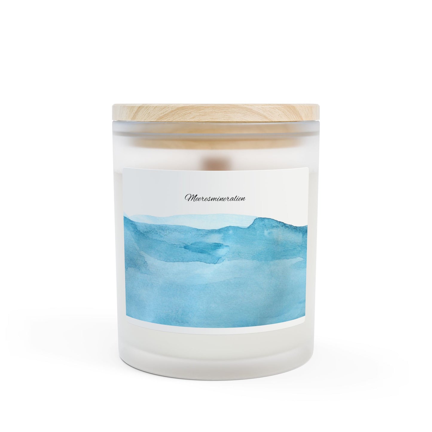 Meeresmineralien Duftkerze im Milchglas