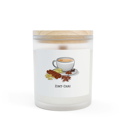 Zimt-Chai Duftkerze im Milchglas