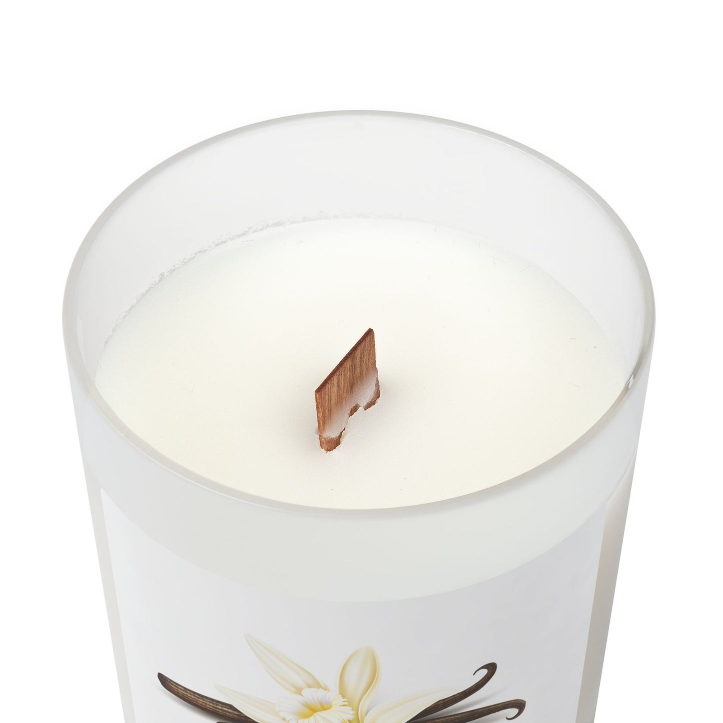 Vanille Duftkerze im Milchglas