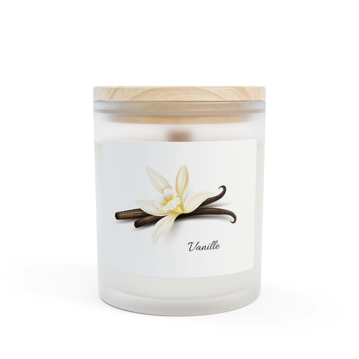 Vanille Duftkerze im Milchglas